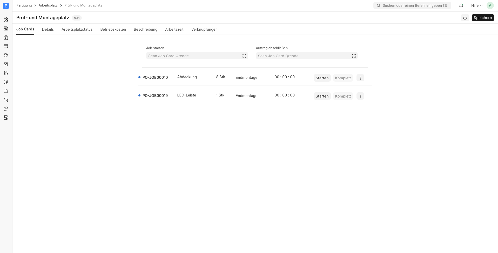 ERPNext Produktionsplanung Modul